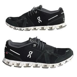 ON Running Women's Cloud Athletic Running Shoes, Black/White Size 9